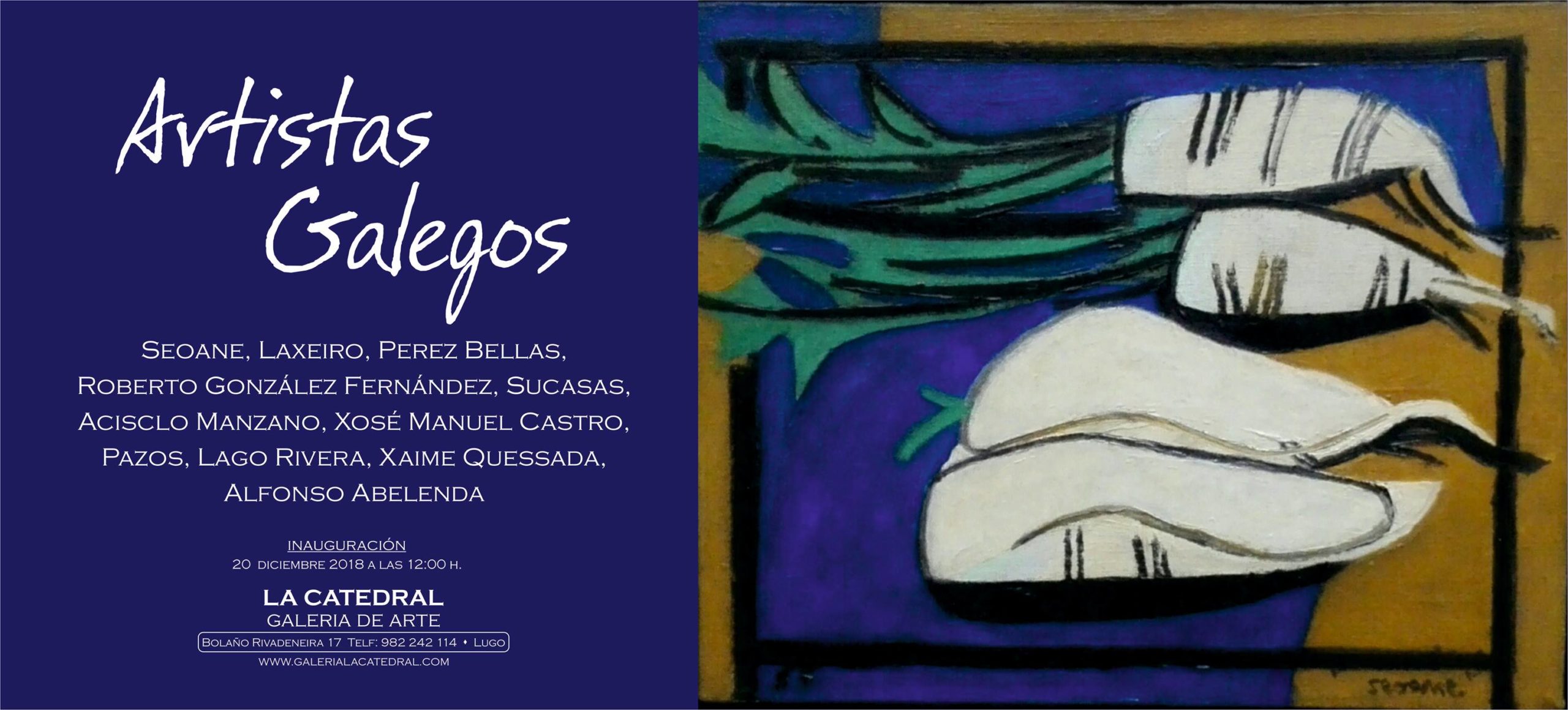 Artistas galegos na Galería La Catedral de Lugo. Exposición.