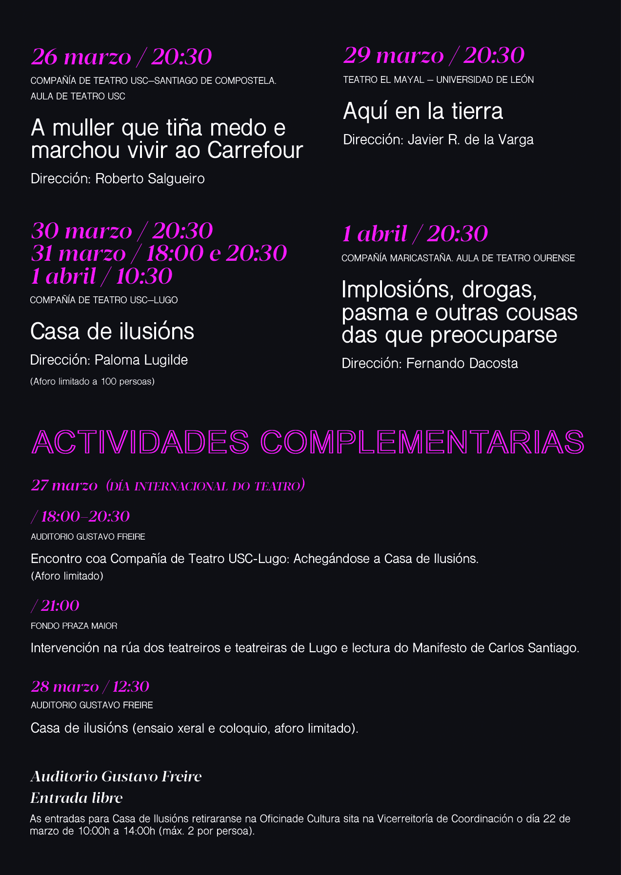Festival teatro universitario