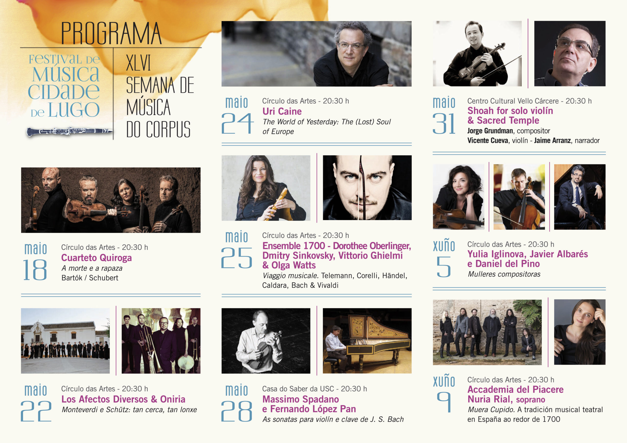 XLVI Semana de Música do Corpus: unha celebración dos sons barrocos e clásicos en Lugo