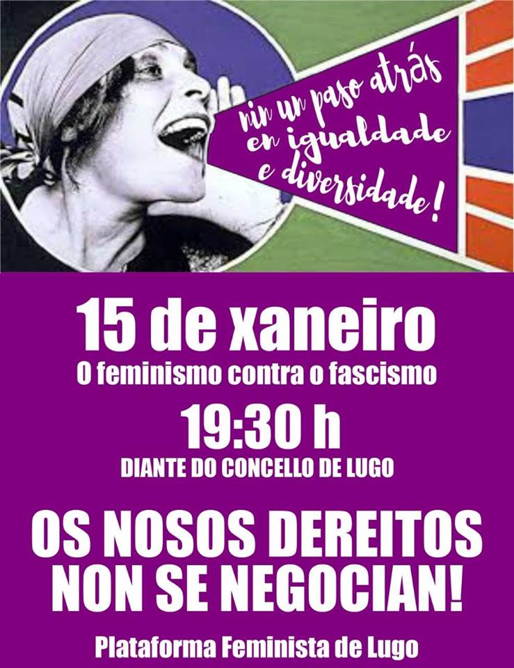 Concentración en Lugo: o feminismo contra o fascismo