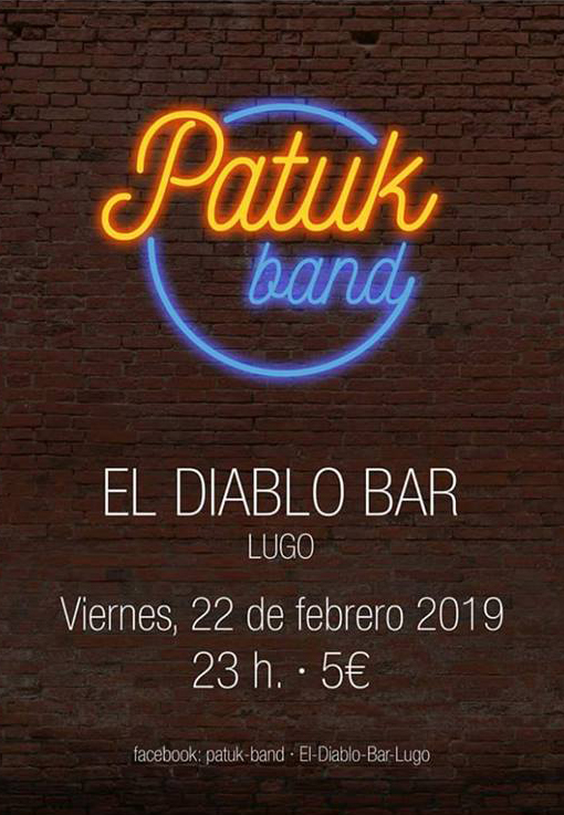 Patuk Band en concierto en El Diablo Bar de Lugo