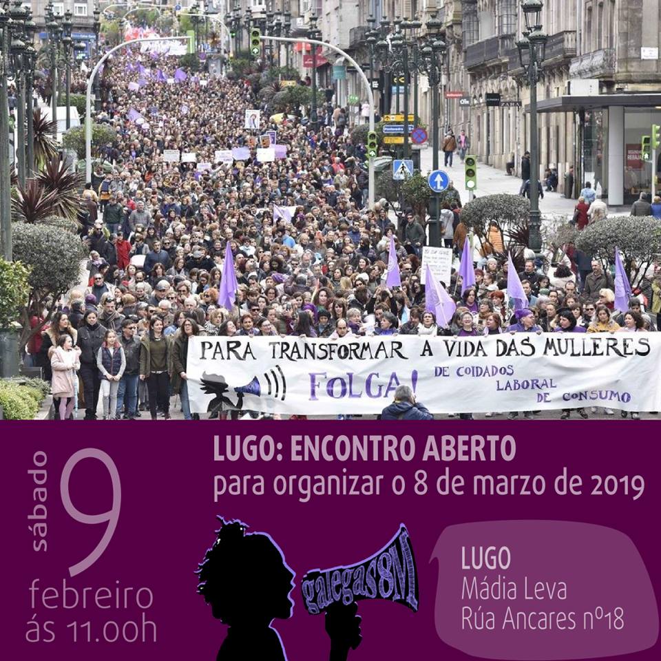 Encontro feminista en Lugo  para preparar a #FolgaFeminista.