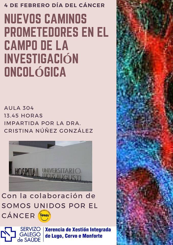 Charla: Nuevos caminos prometedores en investigación oncológica