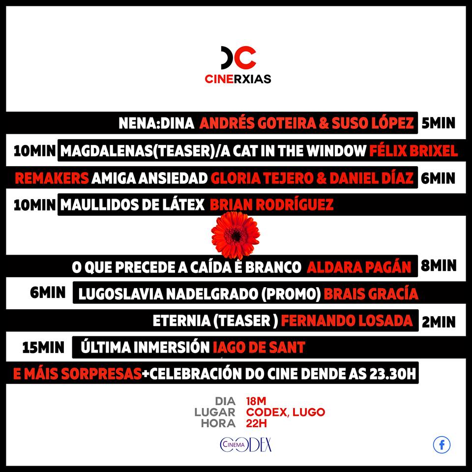 Sesión Cinerxias nos Codex Cinema de Lugo