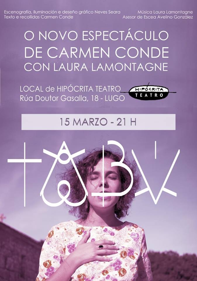 Espectáculo: Tabú de Carmen Conde e Laura Lamontagne