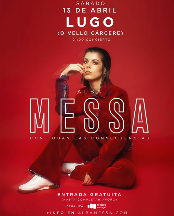 Concierto: Alba Messa presenta su nuevo álbum “Con todas las consecuencias”Sábado 13 de abril en el Centro Cultural O Vello Cárcere a las 21h.