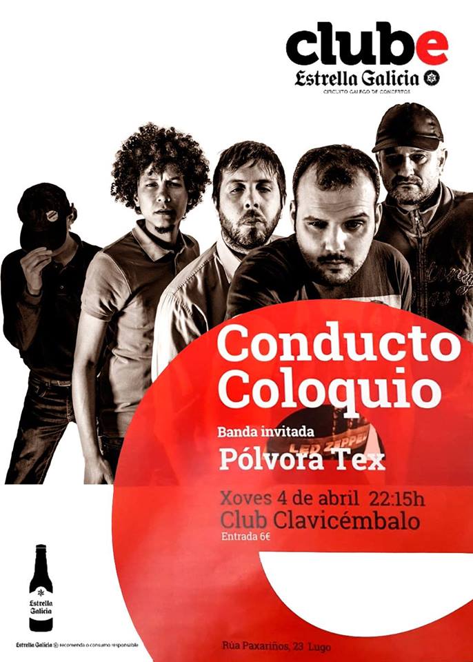 Conducto Coloquio e Pólvora Tex en concerto no Clavi
