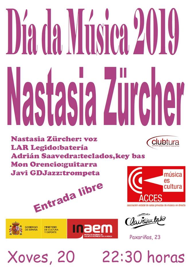Concerto de Nastasia Zürcher polo Día da Música
