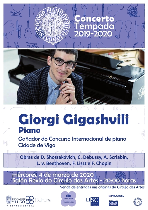 Concerto do premiado pianista Giorgi Gigashvilli