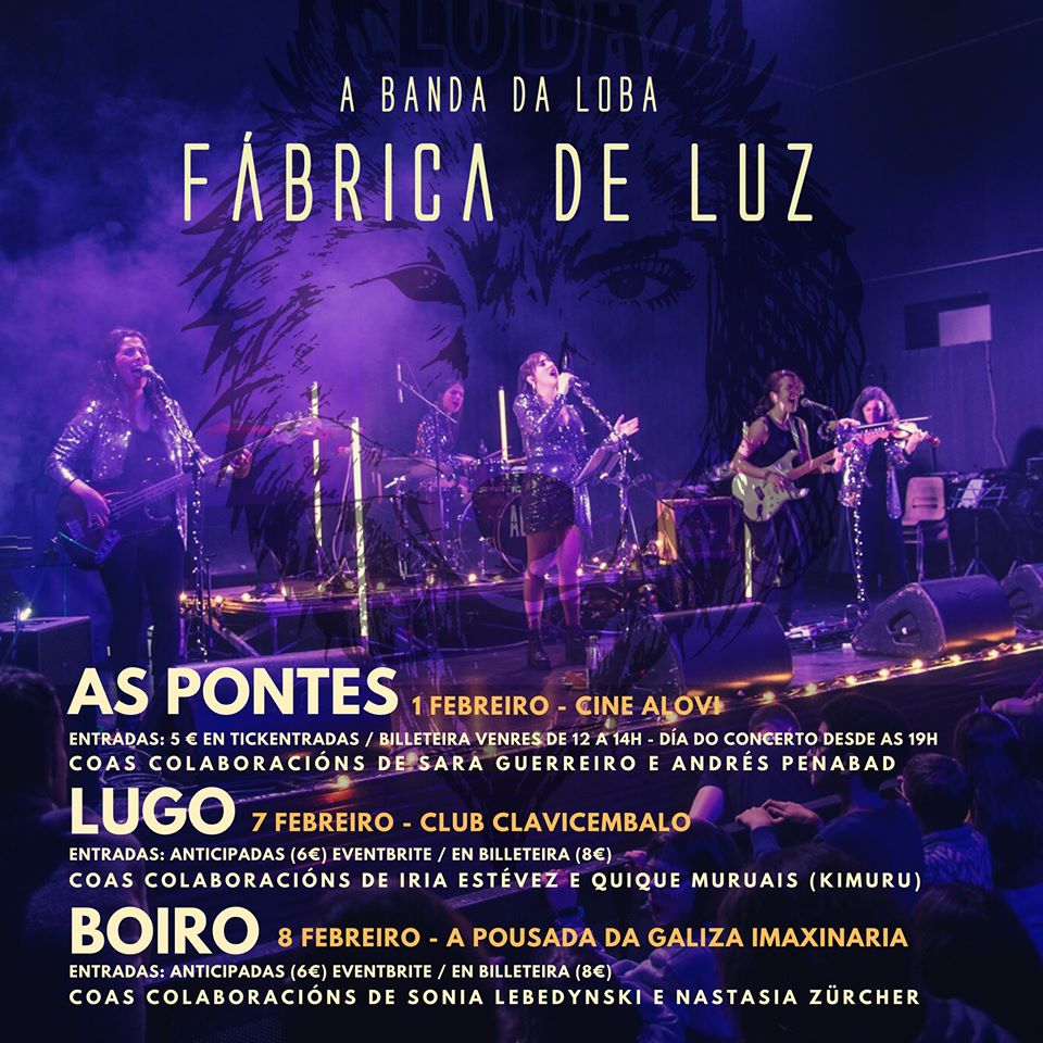 Concerto de A Banda da Loba en Lugo