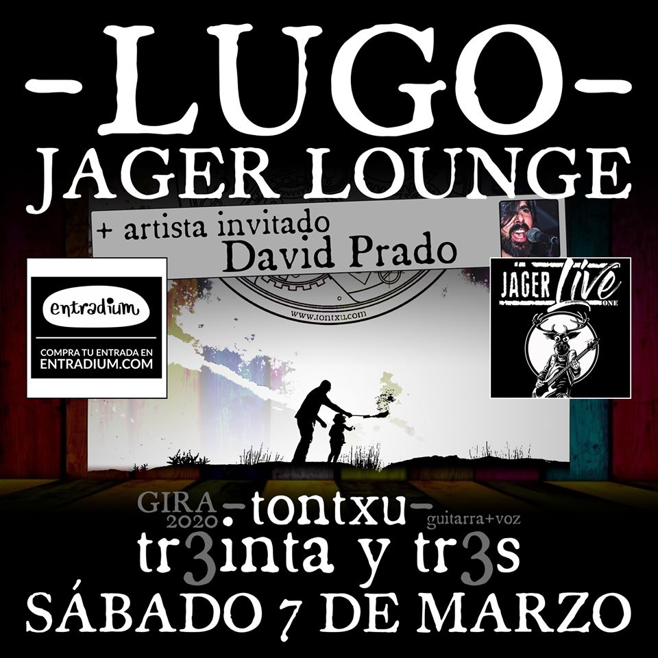 CArtel del Concierto de Tontxu + David Prado en el JagerLounge