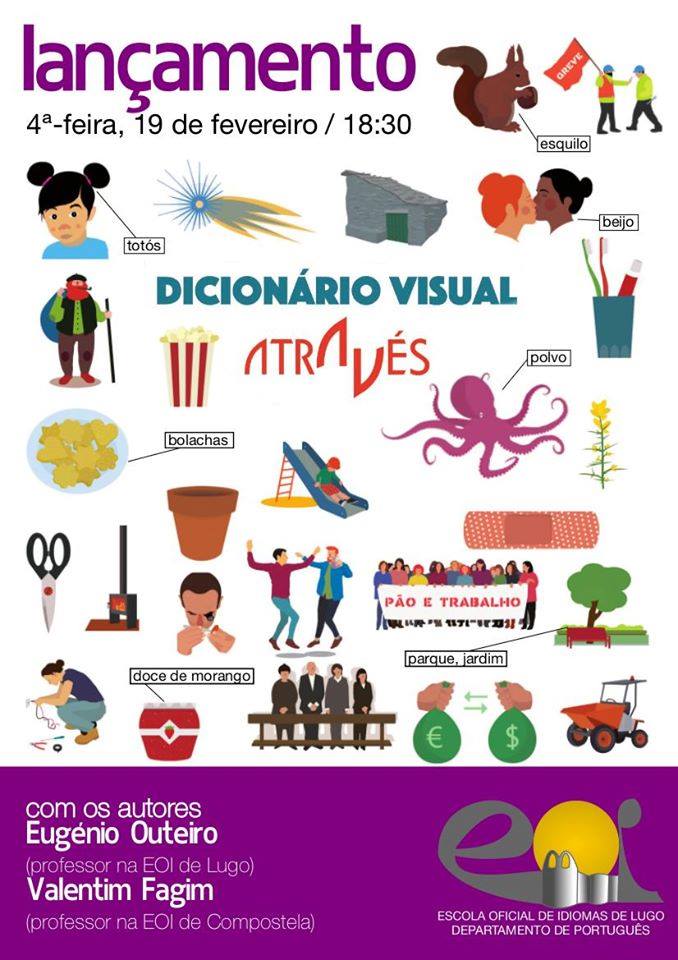 Cartel do Lançamento Dicionário Visual Através