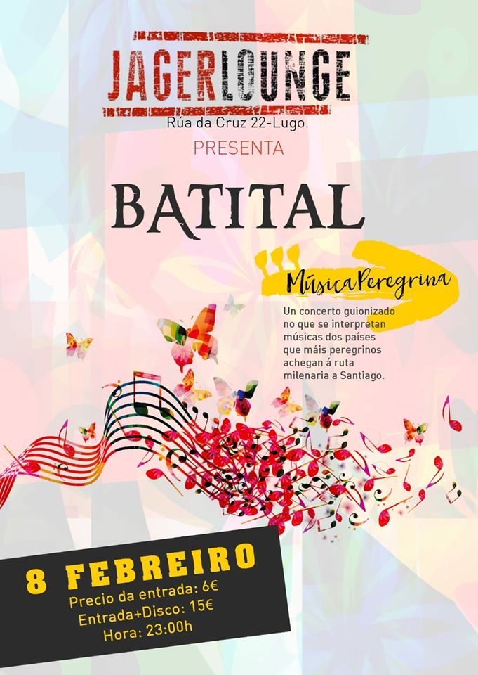 Cartel do Concerto dos lucenses Batital no JagerLounge