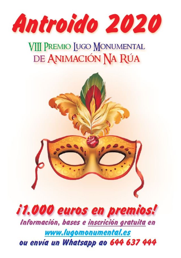 Cartel del VIII Premio Lugo Monumental de Animación de Rúa