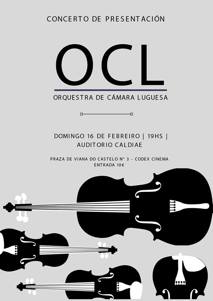 Cartel do concerto da Orquestra de Cámara Luguesa