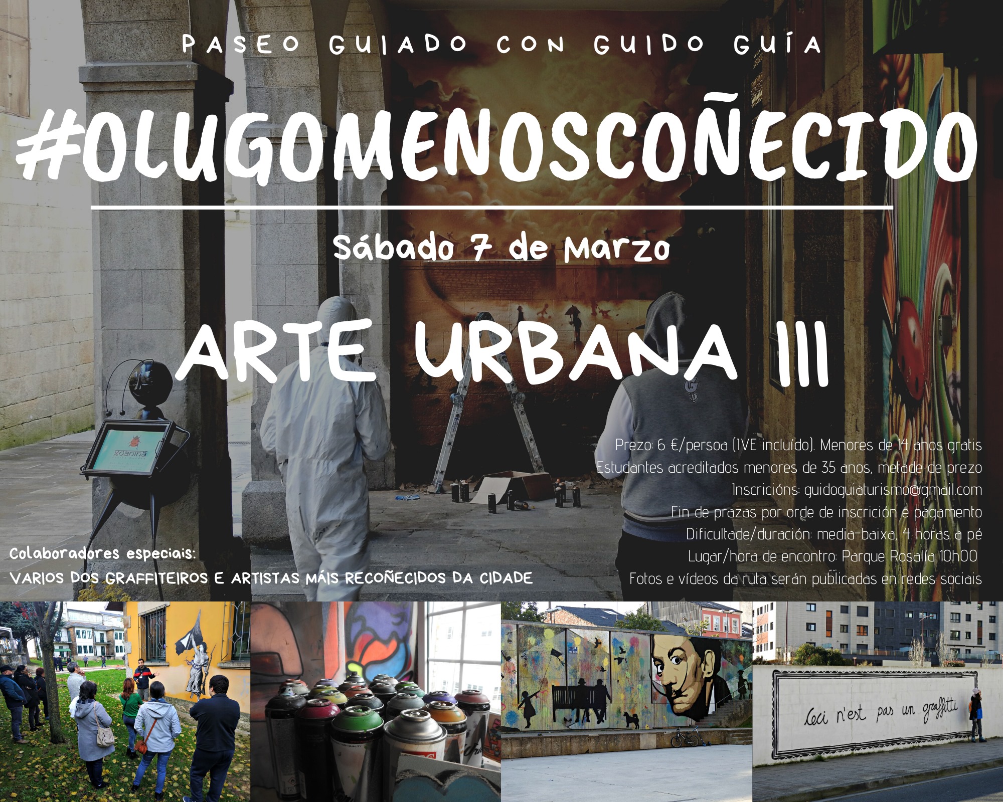 Paseo guiado pola arte urbana de Lugo