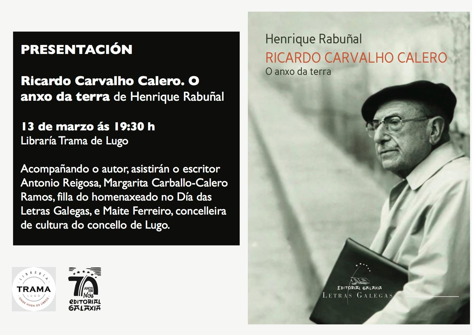 Presentación de Ricardo Carvalho Calero. O anxo da terra.
