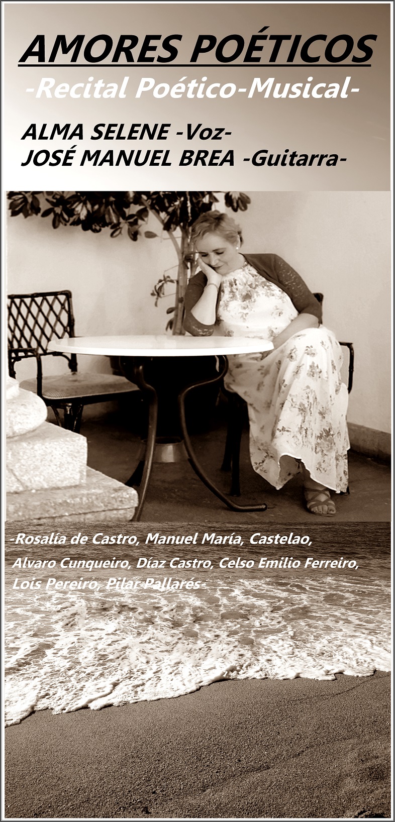 Cartel do Recital Alma Selene - José Manuel Brea