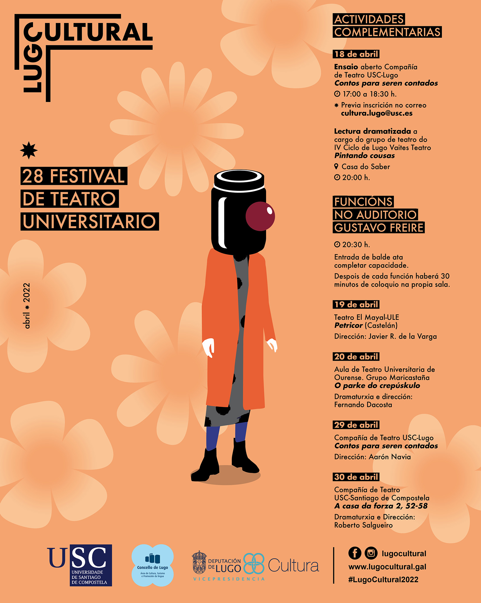 Programa do XXVIII Festival de Teatro Universitario