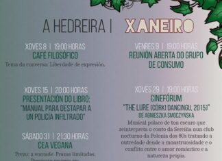 Programación na Hedreira – Xaneiro 2025