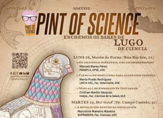 A ciencia enche os bares: Pint of Science consolídase en Lugo e chega por primeira vez a Palas de Rei