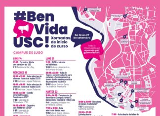 Programación das xornadas de inicio de curso #BenvidaUSC Campus de Lugo